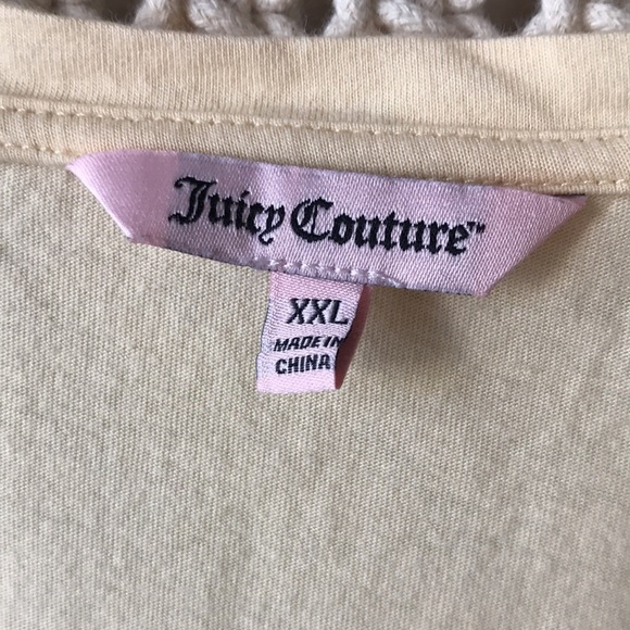 Juicy Couture ruffled sleeves tee XXL - Picture 2 of 4
